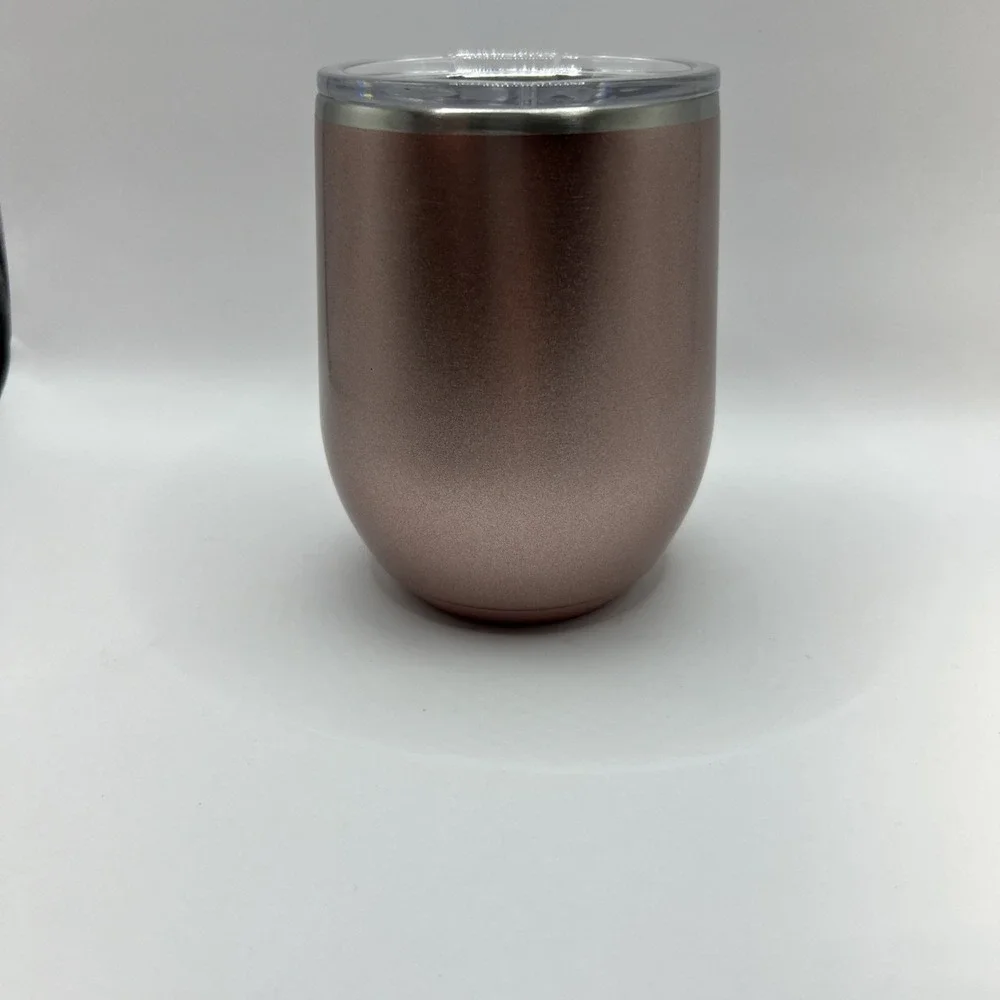 Swig Life Stemless Wine‎ Cup Tumbler in Shimmer Rose Gold (12 oz) - Picture 5 of 9